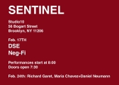 Sentinal - A two night performance series